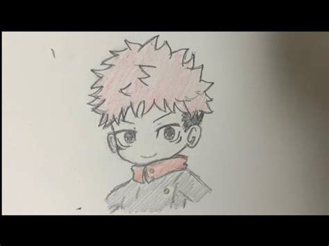 How To Draw Yuji Itadori Step By Step Jujutsu Kaisen Youtube