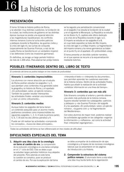 Pdf La Historia De Los Romanos Ejemplo De Los Plebeyos Que