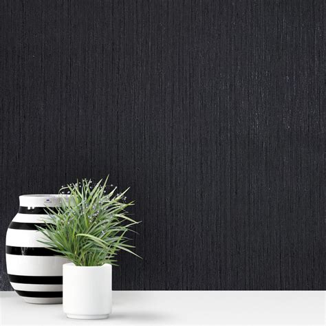 75808 Charcoal Black Grey Faux Grasscloth Textured Wallpaper Grey Wallpaper Black Textured