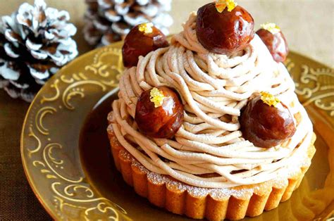 A Mont Blanc Or Mont Blanc Aux Marrons Is A Dessert Of Puréed