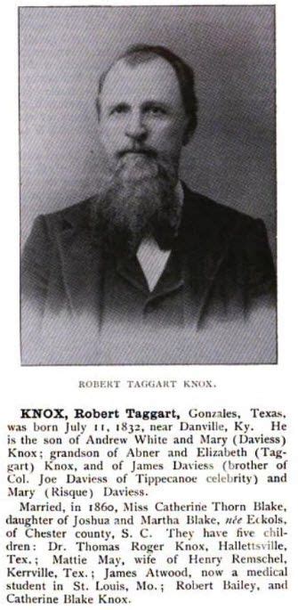 Dr Robert Taggart Knox 1832 1898 Find A Grave Memorial