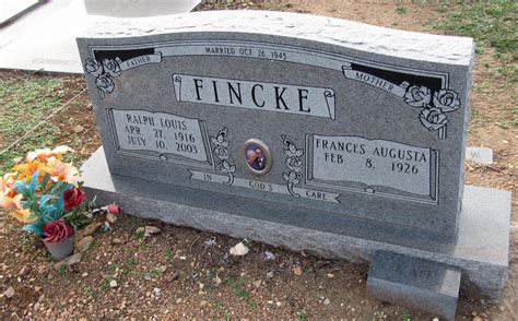 Frances Augusta Wall Fincke Find A Grave Memorial