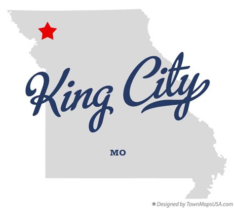 Map of King City, MO, Missouri