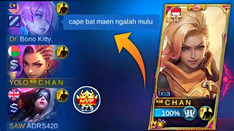 Top Global Ixia Ketemu Player Yg Kena Lose Streak Serius Mode On