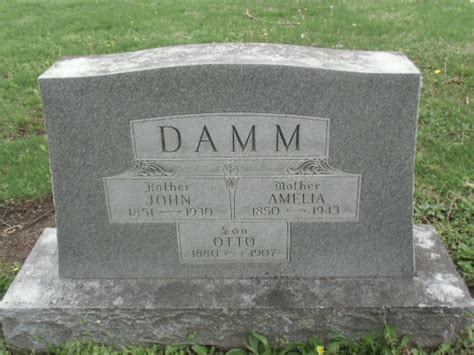 Otto Damm Find A Grave Memorial