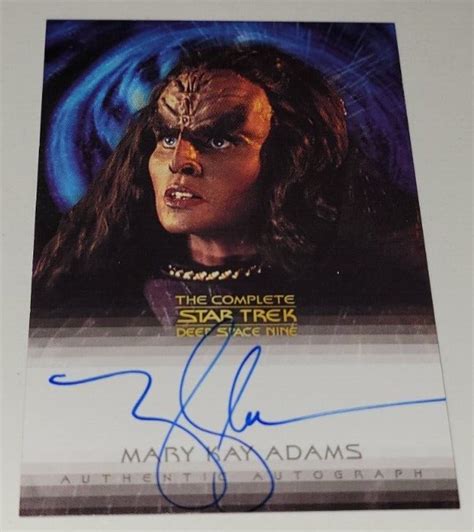 Mary Kay Adams 2003 Star Trek Deep Space Nine Autograph Card Grilka A6