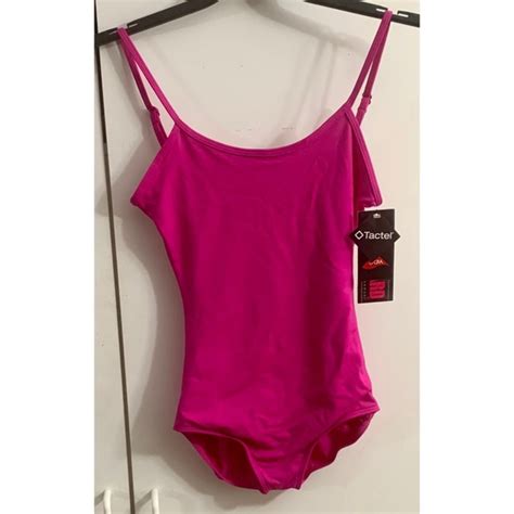 Eurotard Tops New Hot Pink Dance Leotard Adjustable Straps Microfiber Ballet Leo Poshmark
