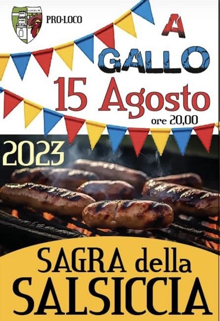 Sagra Della Salsiccia A Gallo Di Tagliacozzo