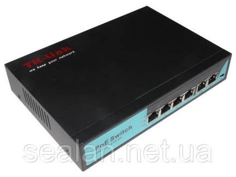 ПОЕ коммутатор свитч 4 POE x100Mb(250метров)+2 UTPx100Mb TK-Link (ID ...