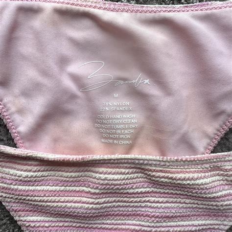 SELLING BAMBA Pink Salt Bikini The Rio Beaded Depop