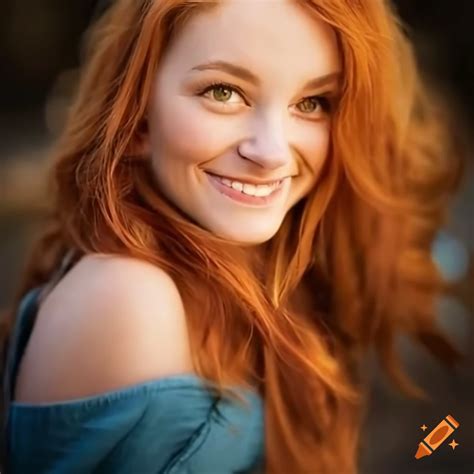 Smiling Woman With Auburn Hair In Her 30s On Craiyon