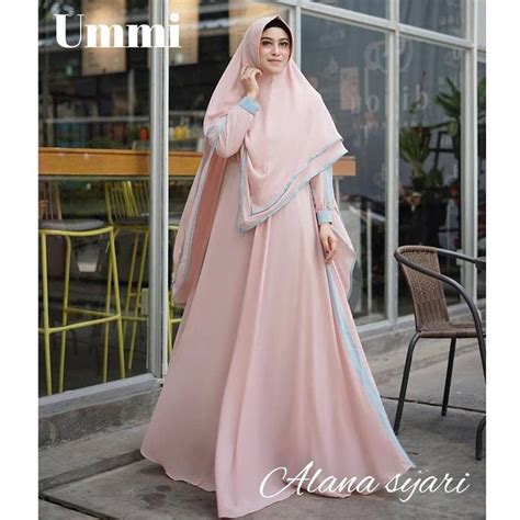 Alana Syari By Ummi Bahan Full Babydoll Armani Inner Hyget Busui