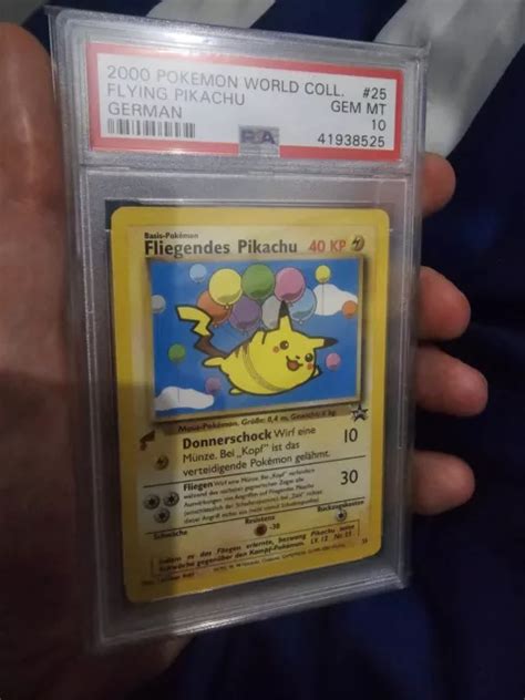 Flying Pikachu Psa Pokemon Card World Collection Promo German