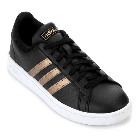 Tênis Adidas Grand Court Feminino Preto Netshoes