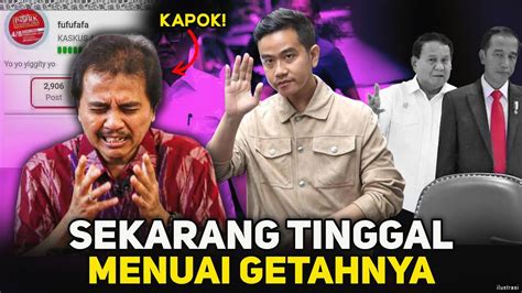 GIBRAN MODE MUDA BERBAHAYA ROY SURYO PANIK BUNTUT FUFUFAFA TRAH