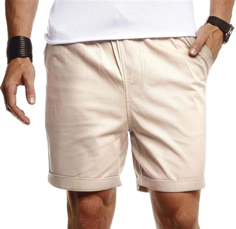 Leif Nelson Herren Kurze Hose F R Sommer Slim Fit Kurze Chino Herren