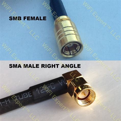 Rg Smb Female To Sma Male Angle Coaxial Rf Pigtail Cable Rf