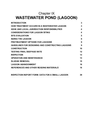 Fillable Online Wastewater Treatment Lagoonswalter Louis Fluid