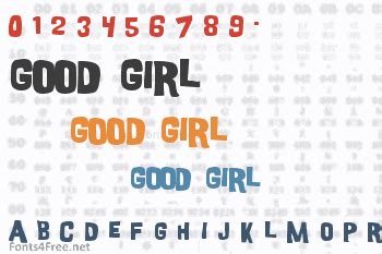 Good Girl Font Download - Fonts4Free