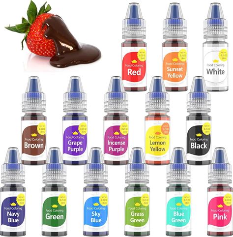 Jelife Colors Food Coloring Liquid Set Edible Cake Decorating Food