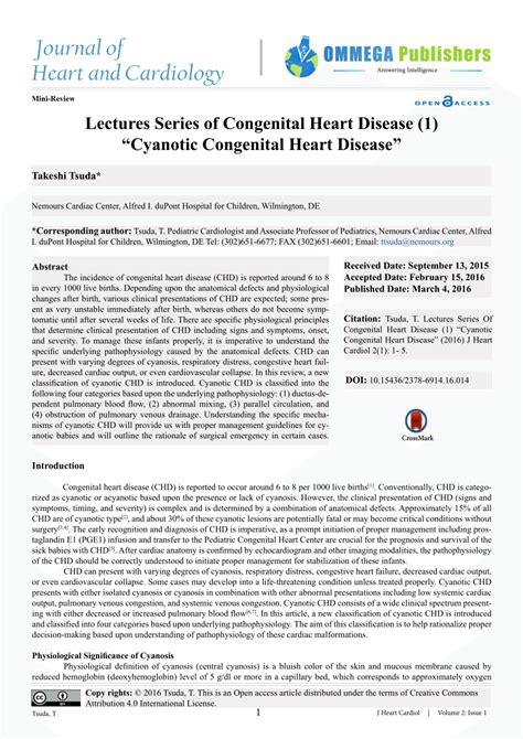 What Is Cyanotic Congenital Heart Disease Pregnant Center Informations