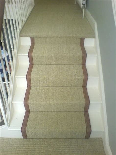 This Is A Crucial Trading Sisal Carpet Fitted To A Staircase In Cartmel