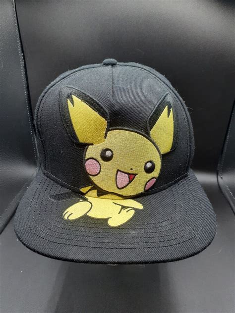 Nintendo Pokemon Pichu Pikachu Snapback Hat Gem