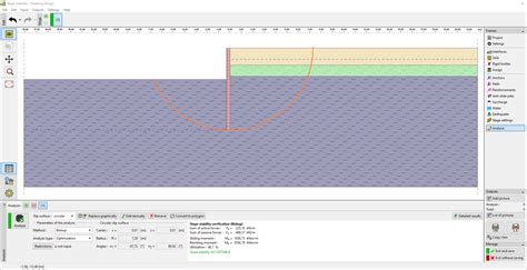 Stability Program Sheeting Design Online Help Geo