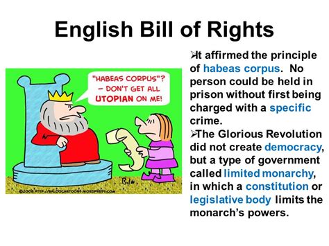 English Bill Of Rights Political Cartoon