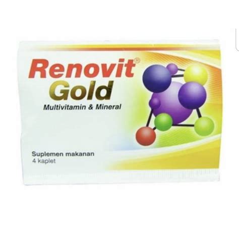 Jual Renovit Gold Multivitamin Dan Mineral Kemasan Strip Isi Tablet