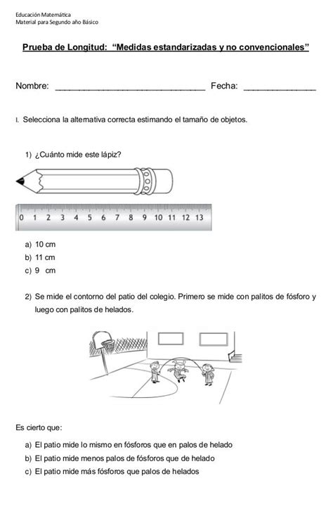 Ejercicios De Medidas De Longitud Online O Para Imprimir 4d6