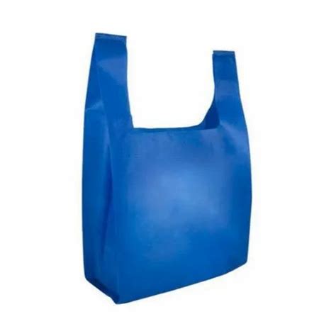 Plain Blue Non Woven U Cut Bag For Grocery At Rs 155 Piece In