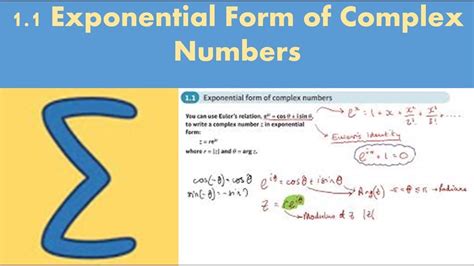 Exponential Form Of Complex Numbers Core Chapter Complex