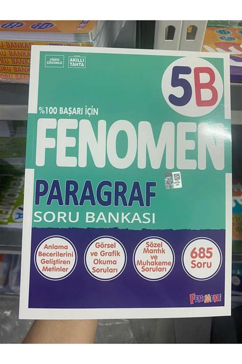 Fenomen Yayıncılık FENOEMN 5 PARAGRAF SORU BANKASI Fiyatı Yorumları