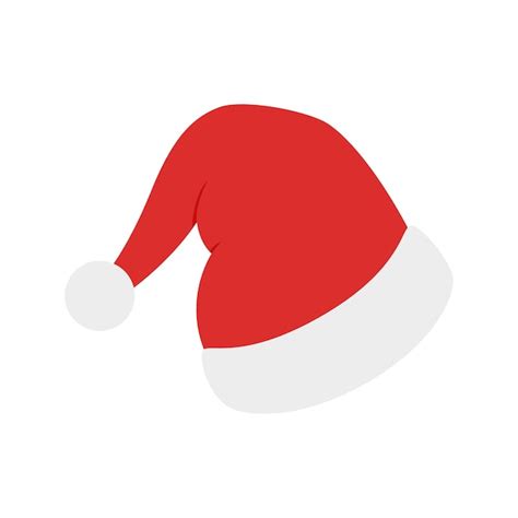 Premium Vector Santa Hat Isolated On White Background