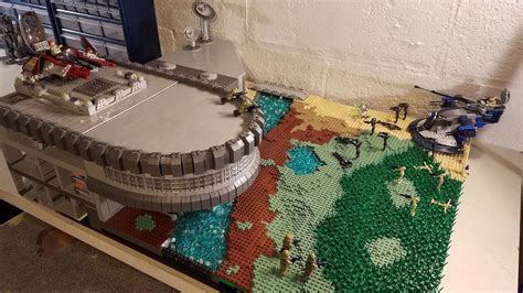 Huge Lego Star Wars Clone Base On Corellia Moc Build Youtube