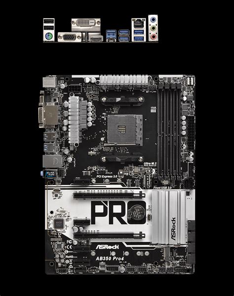 Buy Asrock Ab350 Pro4 Motherboard Ab350 Pro4 Pc Case Gear Australia