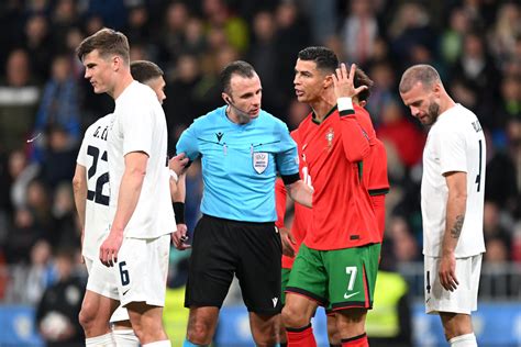 Angry Cristiano Ronaldo made feelings clear as he stormed off the pitch following Portugal's ...