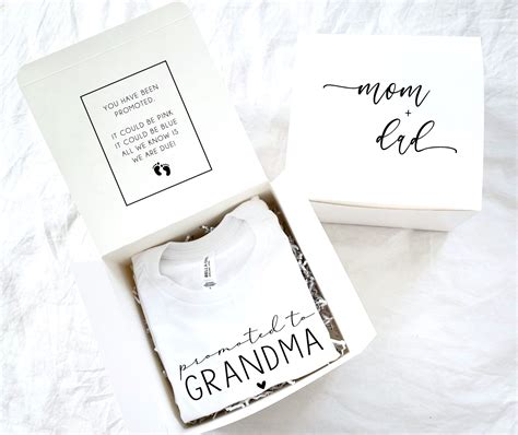 Grandparent Pregnancy Announcement Reveal Box Baby Etsy