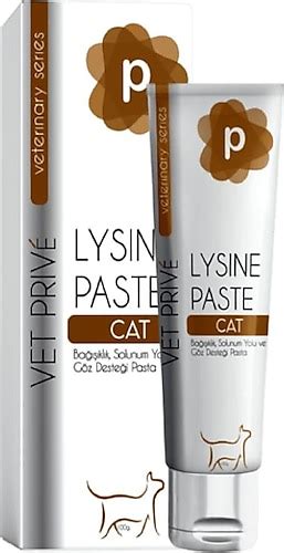 Vet Prive Lysine Paste 100 gr Kedi Bağışıklık Solunum Yolu ve Göz