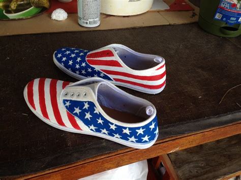 Pin By Cheri Lynne On Svgs Painted Shoes Diy Diy Shoes American