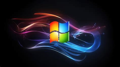 Premium Photo | New Windows logo and desktop background design