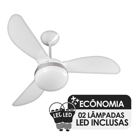 Ventilador De Teto Ventisol F Nix Branco Silver P S Cv