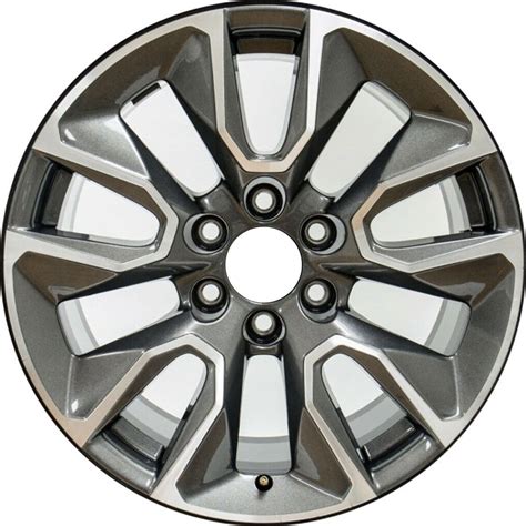 New 20 2019 2023 Chevrolet Silverado 1500 Machined And Dark Grey Replacement Alloy Wheel 5916