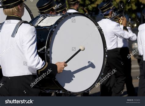 Marching Band Closeup On Bass Drum Stock Photo 7416655 : Shutterstock