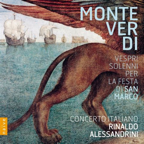 Rinaldo Alessandrini Monteverdi Vespri Solenni Per La Festa De San Marco