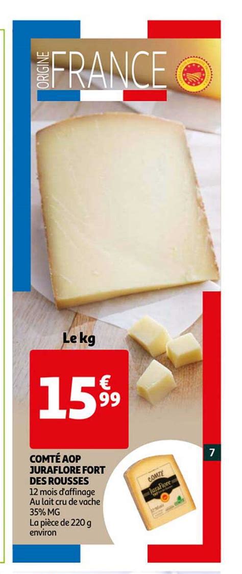 Promo Comté Aop Juraflore Fort Des Rousses chez Auchan iCatalogue fr