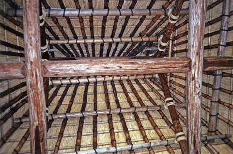 Viewing Hut Shukkuren Garden Detail Of Roof Interior Hiroshi