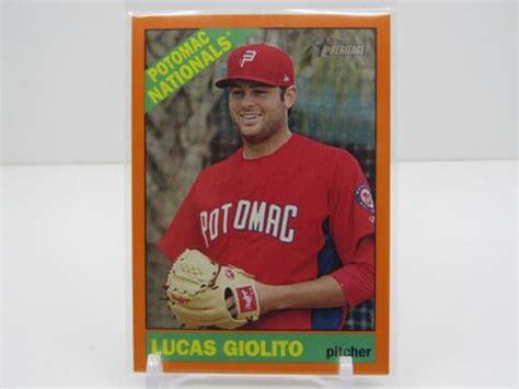 Lucas Giolito Topps Heritage Minor League Prospect Orange