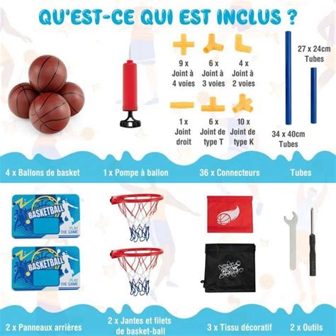 Bebeboutik COSTWAY Jeu DArcade De Basket Ball Avec Double Shootout